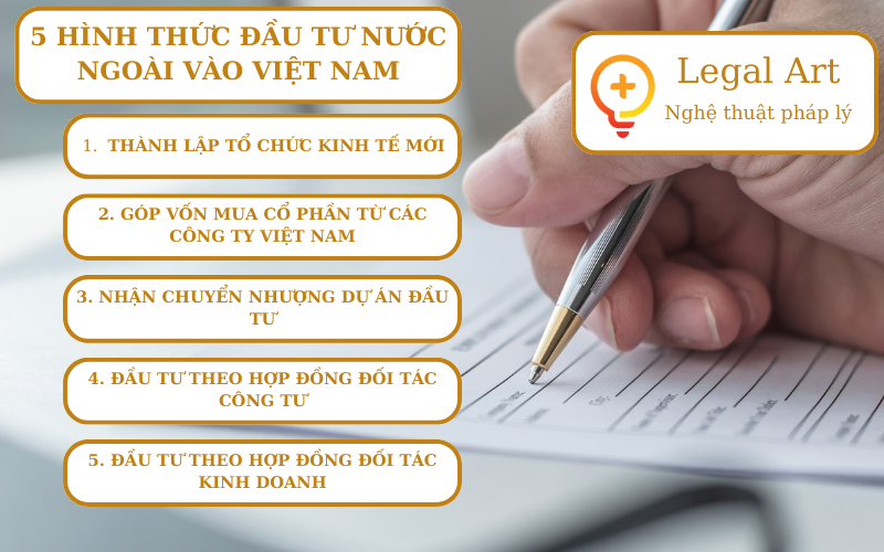 Hình thức đầu tư nước ngoài vào việt nam