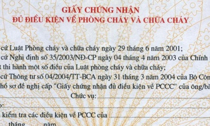 chứng chỉ pccc có thời hạn bao lâu