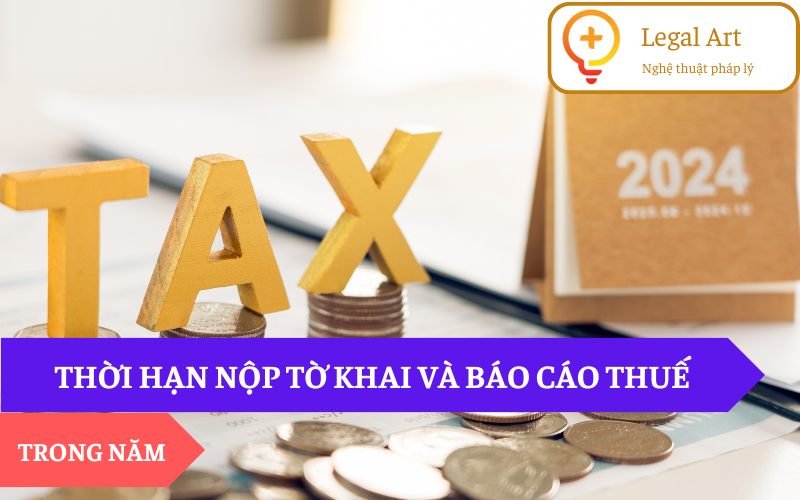 thời hạn nộp tờ khai báo cáo thuế